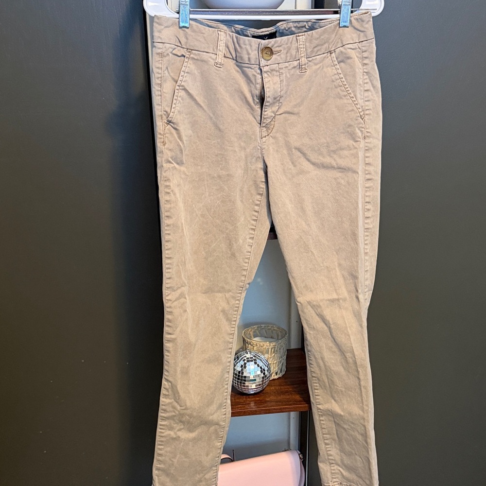 American Eagle Outfitters Khaki Straight Leg Pants